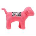 Pink Victoria's Secret Accessories | Brand New!! Victorias Secret Pink Nation Plush Stuffed Dog Jumbo Size 10" X 13" | Color: Black/Pink | Size: Os