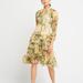 Anthropologie Dresses | Anthropologie O.P.T. Silk Floral Dress | Color: Cream/Yellow | Size: S