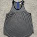 American Eagle Outfitters Tops | American Eagle Racerback Tank Top Gray Sz Medium | Color: Black/Gray | Size: M