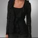 Free People Jackets & Coats | Free People Lace Ruffle Trim Jacket Blazer | Color: Black | Size: 6