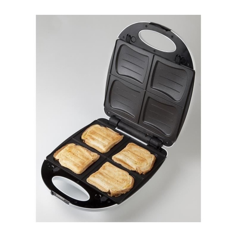 DOMO Sandwich-Toaster Antihaftbeschichtung Weiß DO9046C Image