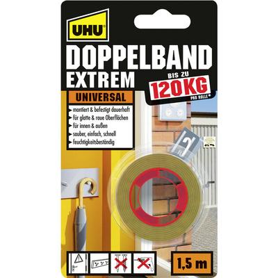 UHU - Doppelband Extrem Universal 1,5 m x 19 mm Klebepads