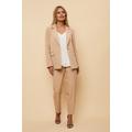 Womens Petite Single Breasted Suit Blazer