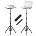 Tomshoo-2 Universal Laptop Projector Tripod Stand & Holder Aluminum Alloy Computer Projector Floor Stand 41-135cm/ 16-53in Ajudtable Height for Stage Studio Outdoor Use