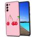 Compatible with Samsung Galaxy S21+ Plus Phone Case cherry-fruits Case Silicone Protective for Teen Girl Boy Case for Samsung Galaxy S21+ Plus