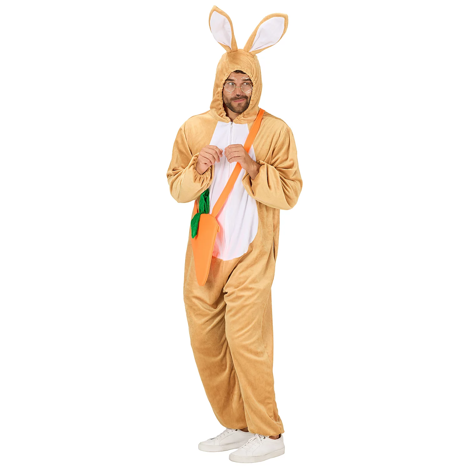 buttinette Hasenkostüm unisex, hellbraun/weiß Image