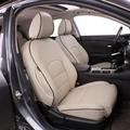 EKR Car Seat Covers Sentra Custom Fit Full Set Car Seat Covers for Select Nissan Sentra SV SR S 2013 2014 2015 2016 2017 2018 2019 - Leatherette (Beige)