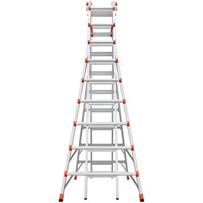 Little Giant Skyscraper 9' - 17' Type 1A Aluminum Adjustable Step Ladder 10110 - 300 lb. Capacity