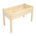 GoDecor Elevated Raised Garden Bed Wood Planter Box Planter w/ Stand Log Color