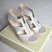 Michael Kors Shoes | Michael Kors Damita Wedges | Color: Cream/Tan | Size: 8