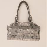 Coach Bags | Coach Signature C Satchel Shoulder Bag Grey Silver | Color: Gray/Silver | Size: Os