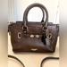 Coach Bags | Coach Mini Blake Crossbody Brown/ Burgundy Metallic Pebbled Leather | Color: Brown/Purple | Size: 10x5.75x4