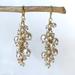 Anthropologie Jewelry | New~ Anthropologie Pearl Cluster Drop Earrings | Color: Gold/White | Size: Os