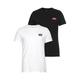 T-Shirt LEVI'S "LE 2PK CREWNECK GRAPHIC" Gr. M, schwarz-weiß (schwarz, weiß) Herren Shirts T-Shirts
