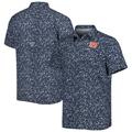 Men's Columbia Navy Auburn Tigers Super Slack Tide Omni-Shade Team Button-Up Shirt