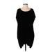 Wilfred Casual Dress - Mini Scoop Neck Short sleeves: Black Print Dresses - Women's Size 2X-Small