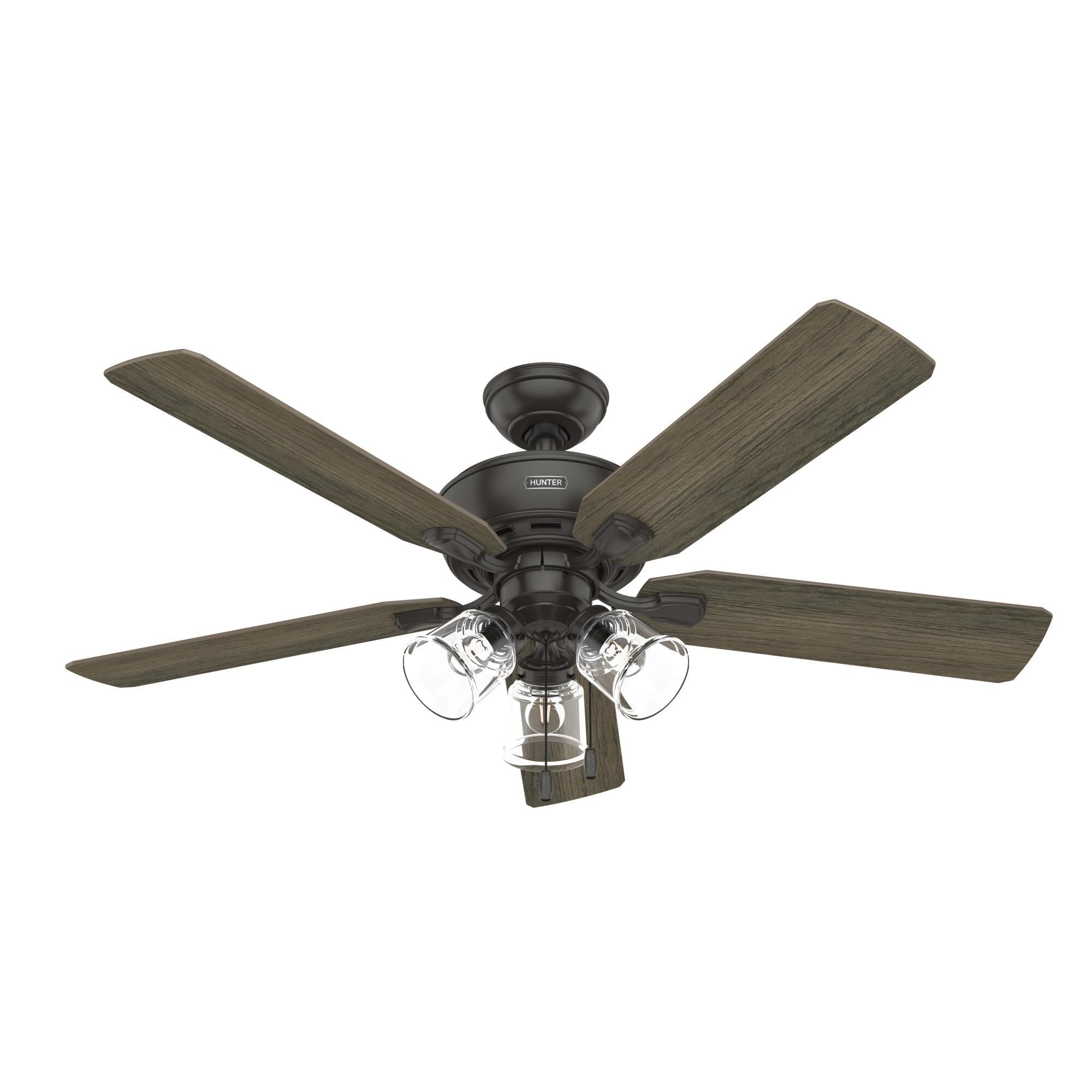 Hunter Fan Rosner 52 Inch Ceiling Fan with Light Kit - 52345