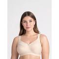 Miss Mary of Sweden Cotton Now Minimizer Non Wired Bra, Beige, Size 36C, Women