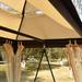 Outdoor Gazebo with Convertible Swing Bench, Double Roof Soft Canopy