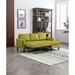 HOMEFUN Velvet/PU/Fabric Upholstered Sectional Storage Convertible Chaise Sofa