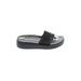 Donald J Pliner Wedges: Black Shoes - Women's Size 6 - Open Toe