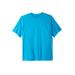 Men's Big & Tall The Ultra-Light Comfort Tee by Kingsize by KingSize in Electric Turquoise (Size 4XL)