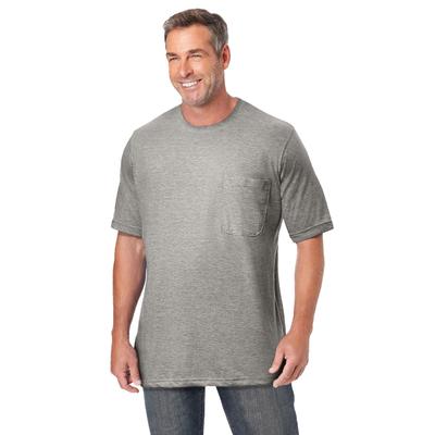 Men's Big & Tall The Ultra-Light Comfort Tee by KingSize in Heather Grey (Size 2XL)