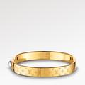 Louis Vuitton Jewelry | Authentic Louis Vuitton Nanogram Cuff Size S. Like New Condition, Worn Once. | Color: Gold | Size: S