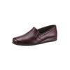 Hausschuh ROHDE, Herren, Gr. 47, rot (bordeaux), Glattleder, Schuhe