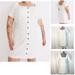 Madewell Dresses | Madewell Nwt Sz 16w Lighthouse Kylie Linen Cotton Blend Short Puff Sleeve Dress | Color: White | Size: 16w