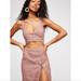 Free People Dresses | Free People Ultraviolet Cut Out Button Front Midi Dress Size Small | Color: Pink | Size: S
