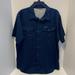 Columbia Shirts | Columbia Omni-Wick Men’s Size Large Navy Blue Button Down Short Sleeve Shirt | Color: Blue | Size: L