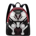 Disney Bags | Love And Thunder Loungefly Mini Backpack - Disney Marvel Thor - New | Color: Gray/Red | Size: Os