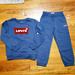 Levi's Matching Sets | Levis Boy Knit Crew Neck Sweatshirt & Jogger 2-Piece Set 4-5 Yrs Nwt | Color: Blue/Red | Size: 4-5 Yrs