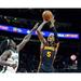 Dejounte Murray Atlanta Hawks Unsigned Takes a Shot Over Jrue Holiday Photograph