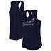 Women's Navy New York Yankees Plus Size Scoop Neck Racerback Tank Top