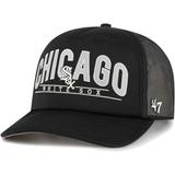 Men's '47 Black Chicago White Sox Backhaul Foam Trucker Snapback Hat