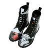 Schnürboots DOGO "Boots Go Back To Being Yourself Damen Boots / Female", Damen, Gr. 37, Normalschaft, schwarz, Lederimitat, Schuhe, Vegan