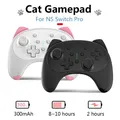 Manette de jeu sans fil chat mignon pour Nintendo Switch Lite manette de contrôle du téléphone PC