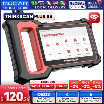 Thinkcar THINKSCAN Plus S5 S6 Outils De Diagnostic de Voiture OBD2 Scanner Automobile Multi-système