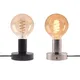 Base de lampe de table en métal avec interrupteur douille d'ampoule LED E26 support de lampe