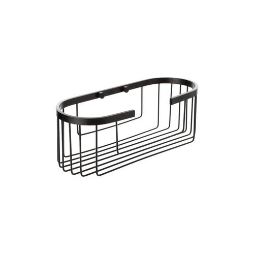 Ovaler Korb Aluminium Black