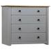 vidaXL Sideboard Storage Cabinet Drawer for Bedroom Side Cabinet Panama Range - 31.5" x 15.7" x 28.7"