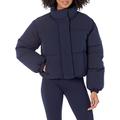 Amazon Essentials Damen Crop-Daunenjacke (in Übergröße erhältlich), Marineblau, M