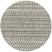 Mark&Day Outdoor Area Rugs 6ft Round Wijns Global Indoor/Outdoor Black Area Rug (6 7 Round)