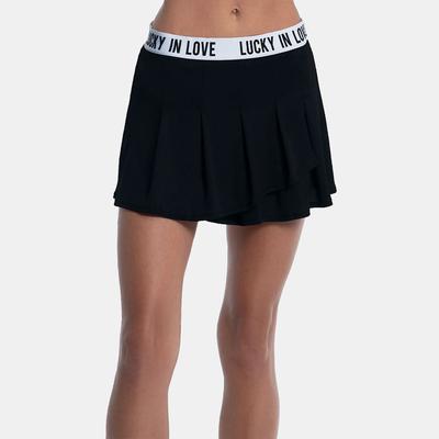 Lucky in Love Let's Get It On Skirt Women's Tennis Apparel Black