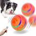 Interactive Dog Toy Ball with Remote Control LED Lights Made of Natural Rubber Wicked Ball Jumping Activation Ball Automatic Rolling Ball Toys for Medium/Large Dog USB Rechargeable