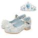 Toddler Little Kid Girls Dress Pumps Glitter Sequins Princess Flower Low Heels Party Show Dance Shoes Rhinestone Sandals Cute Sandals