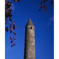 Round Stone Tower At Glendalough Poster Print (28 x 34)