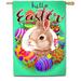 America Forever Flags Double Sided House Flag - Watercolor Hello Easter Bunny - 28 x 40 Easter Spring Seasonal Yard Outdoor Decor Flags USA